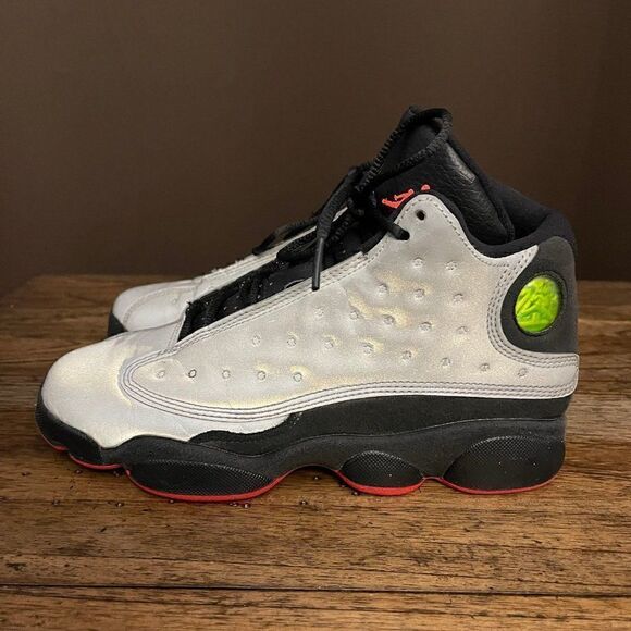 2014 Air Jordan 13 Retro Premium GS 'Reflective Silver' - Picture 3 of 11